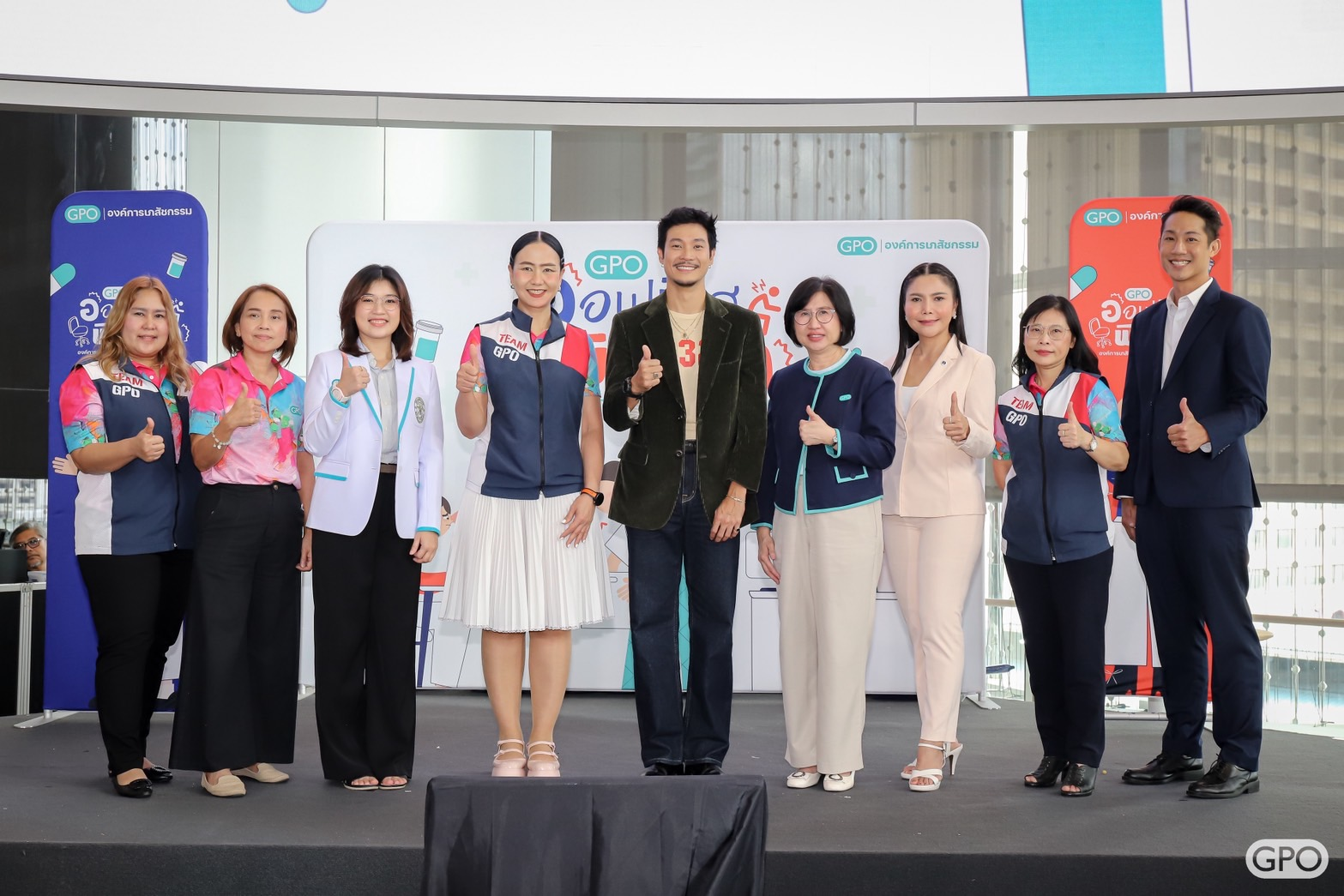 องค์การเภสัชกรรมบุกออฟฟิศกลางเมือง จัดกิจกรรม GPO ออฟฟิศพิชิตโรค : องค์การเภสัชกรรมเคียงข้างสุขภาพคนทำงาน KICK OFF บริษัทสยามพิวรรธน์ จำกัด 