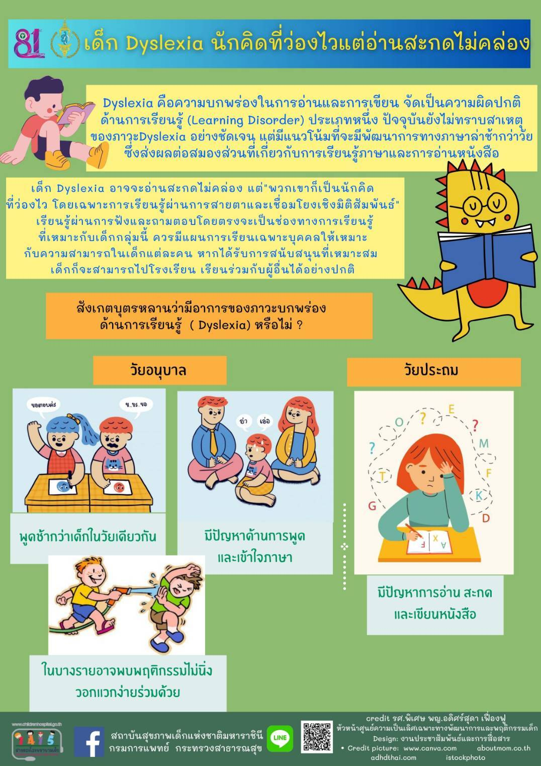 เด็ก Dyslexia นักคิดที่ว่องไวแต่อ่านสะกดไม่คล่อง